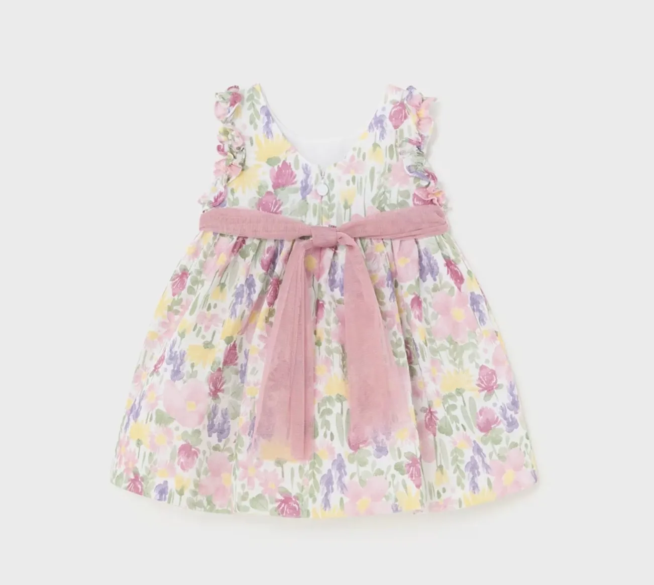 Mayoral Baby & Toddler Girls Floral and Tulle Sash Dress