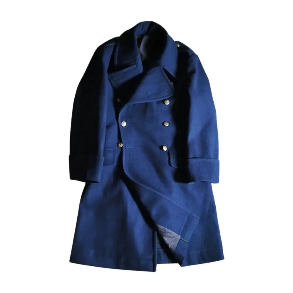 Men's Royal Air Force Coat Thick Wool Double-breasted Trench - Elegant and Classic