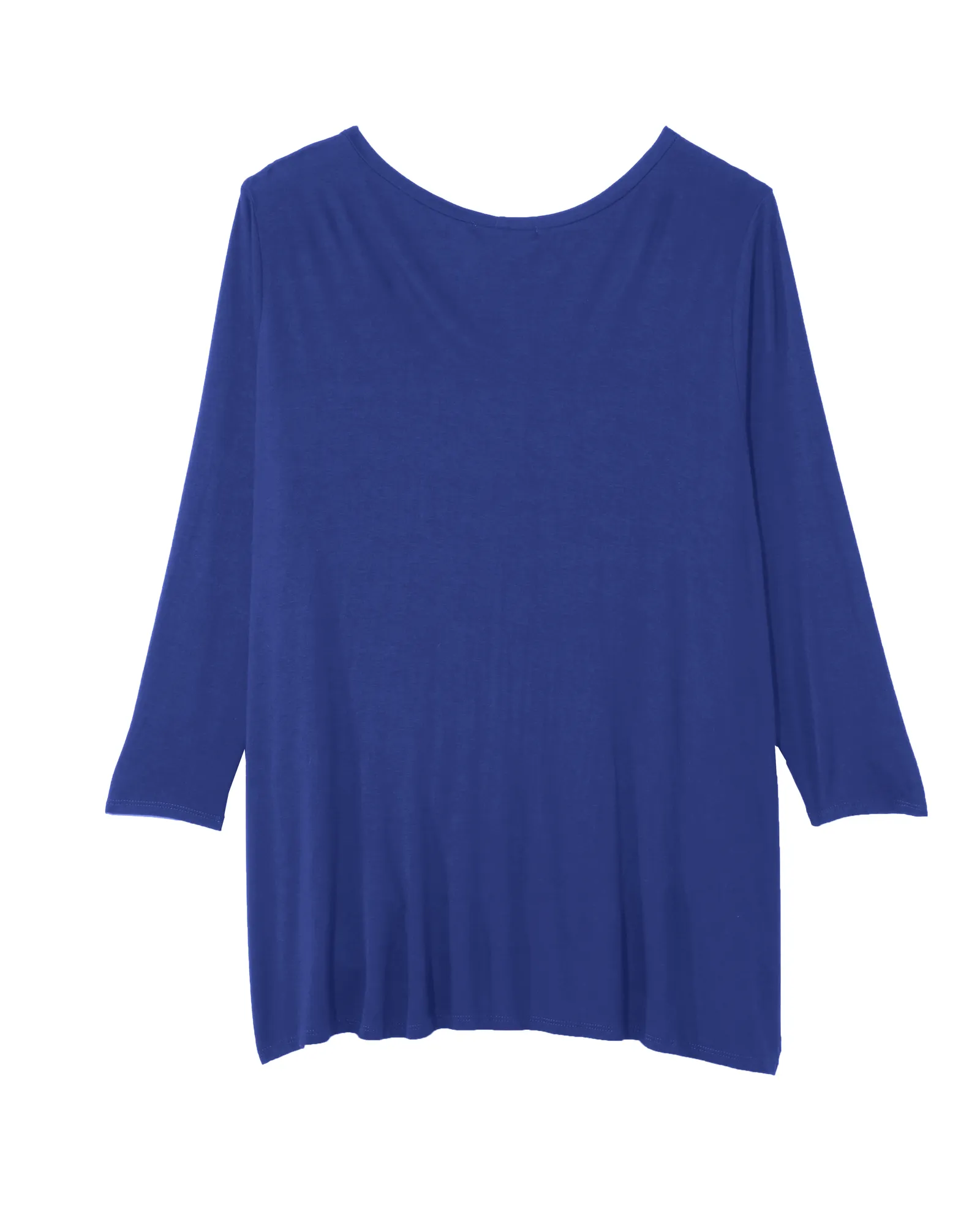 Michelle Asymmetric Detailed Tee | Royal Blue