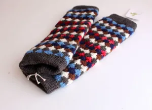 Multicolor Woolen Sherpa Legwarmers