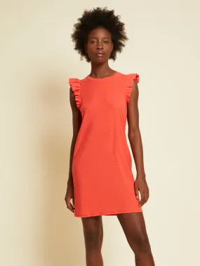 Nation LTD - Elliot Fused Ruffle Dress in Candy Apple