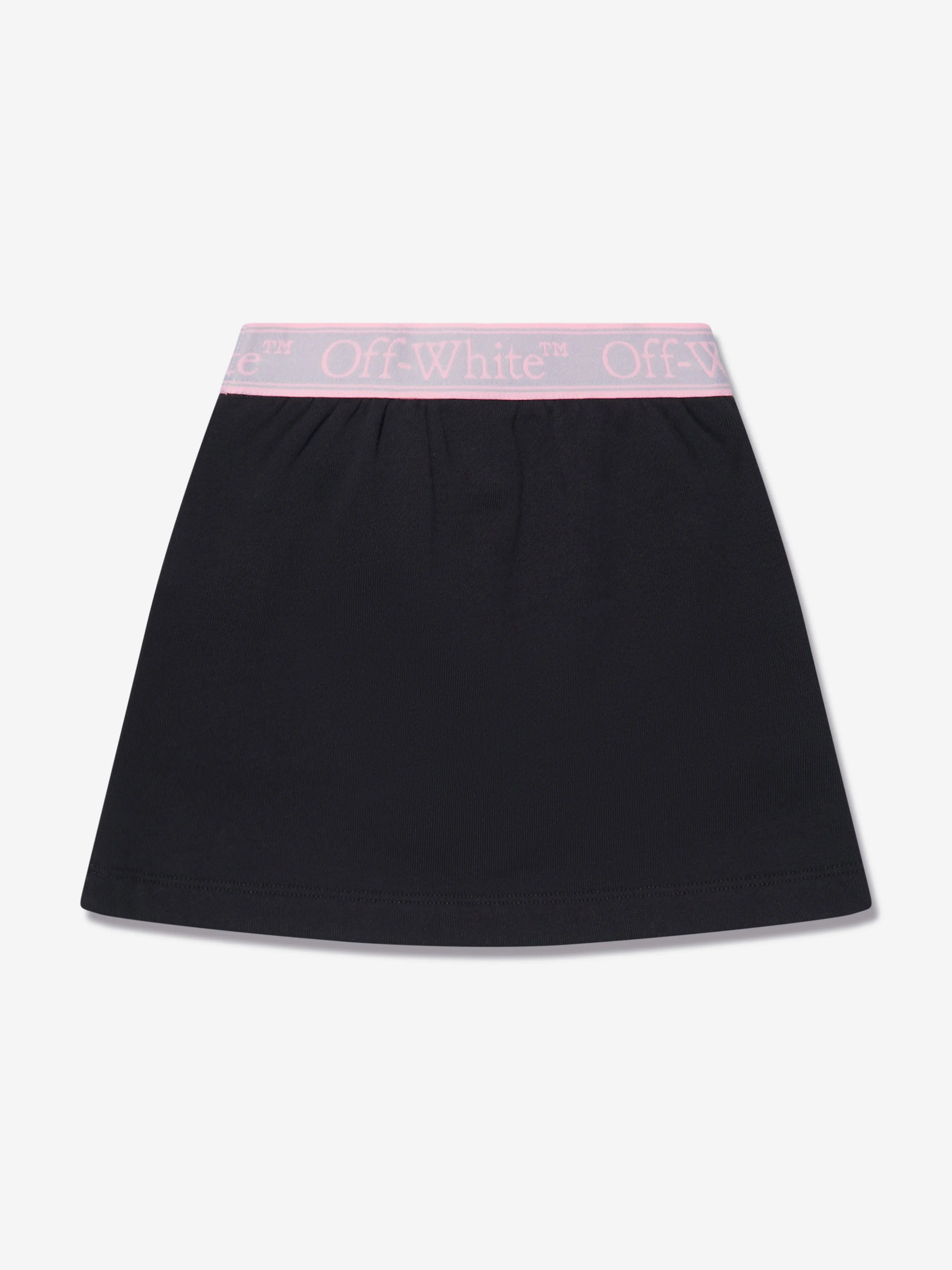 Off-White Girls Bookish Logo Band Skirt in Black