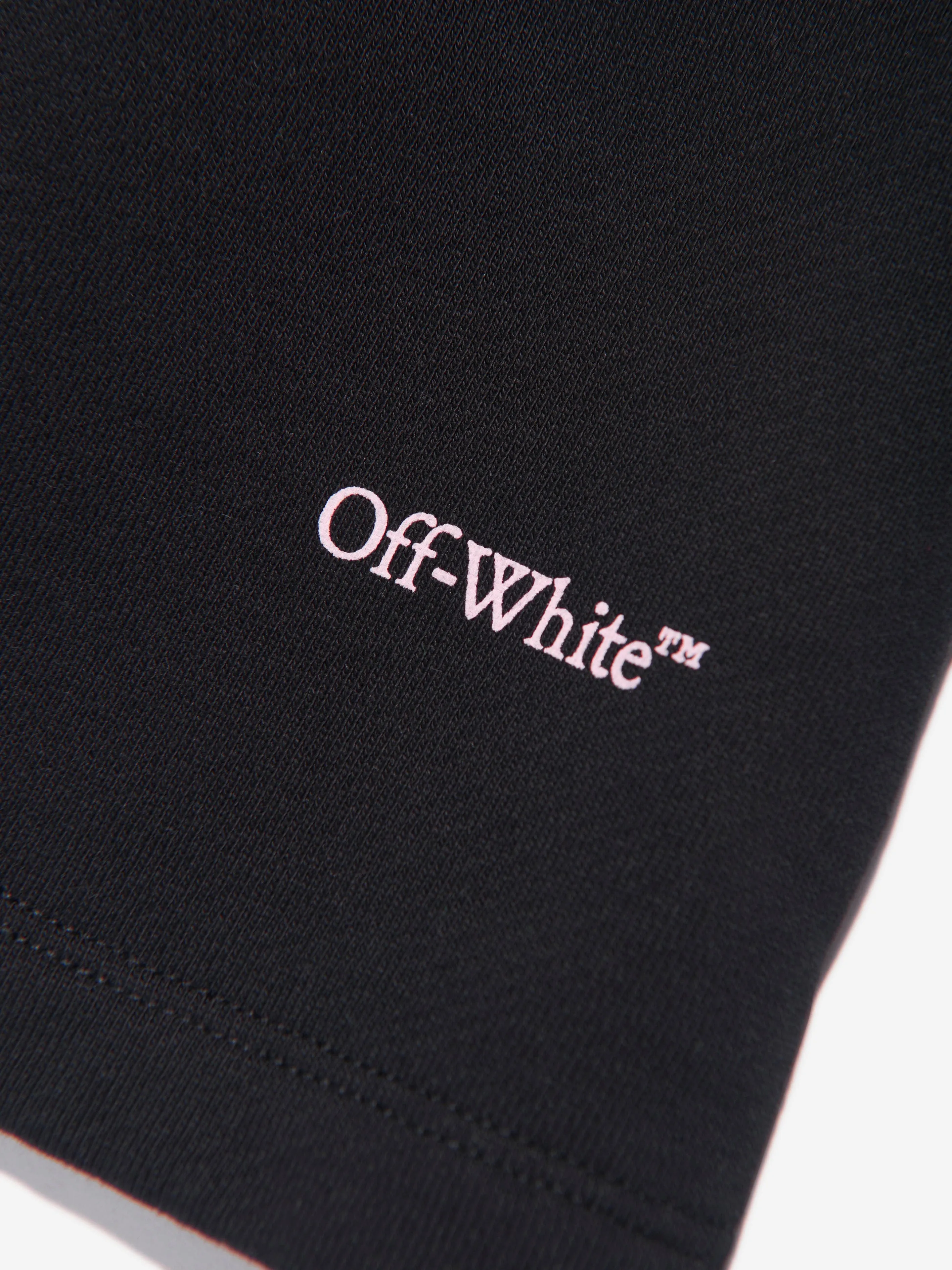 Off-White Girls Bookish Logo Band Skirt in Black