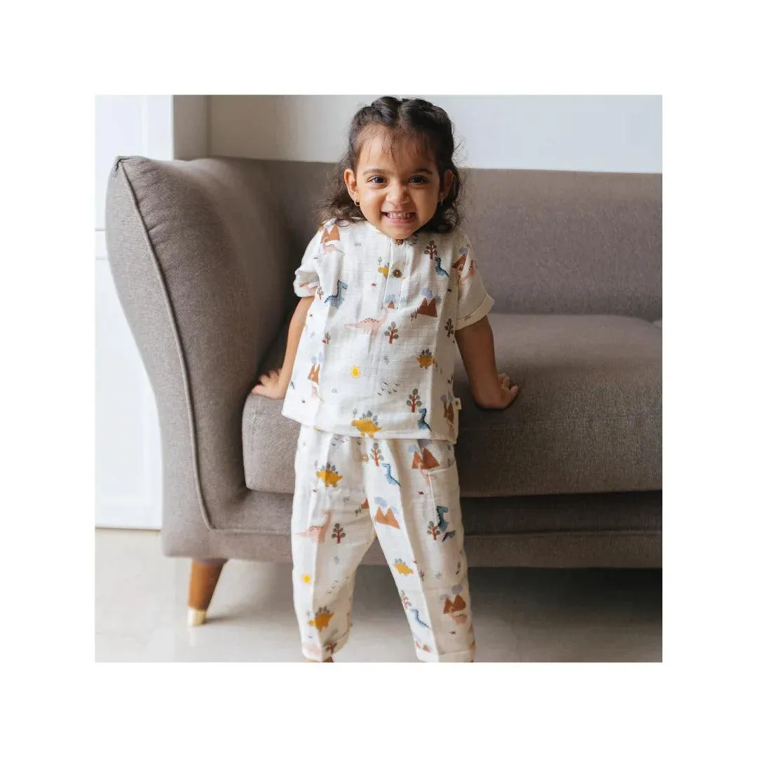 Organic Muslin Joggers Set | Just Lion Around