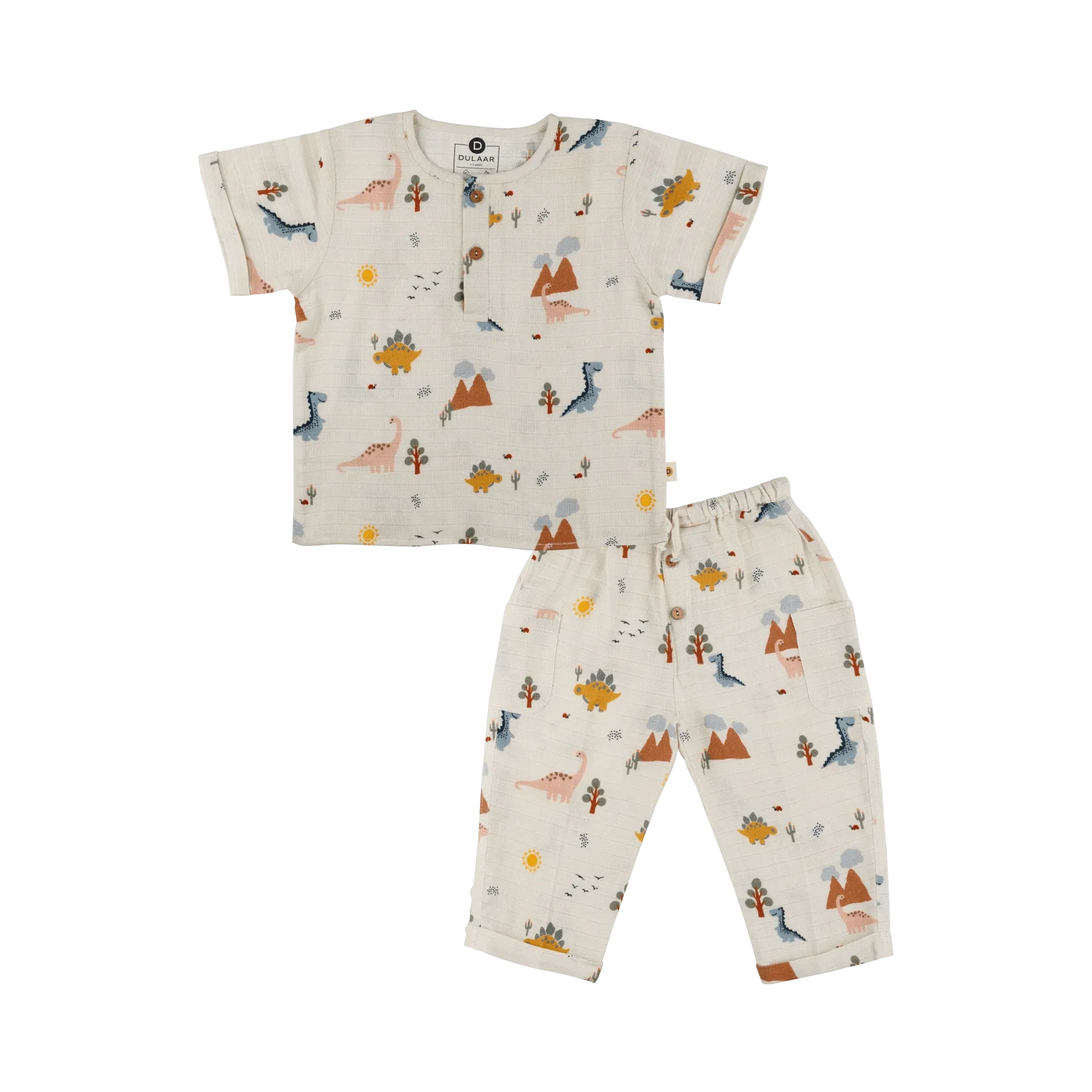 Organic Muslin Joggers Set | Just Lion Around