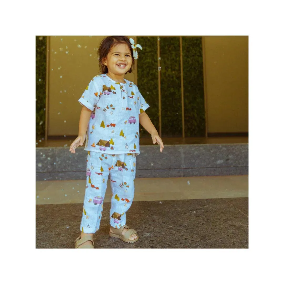 Organic Muslin Joggers Set | Just Lion Around