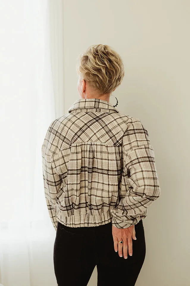 Plaid Crop Jacket