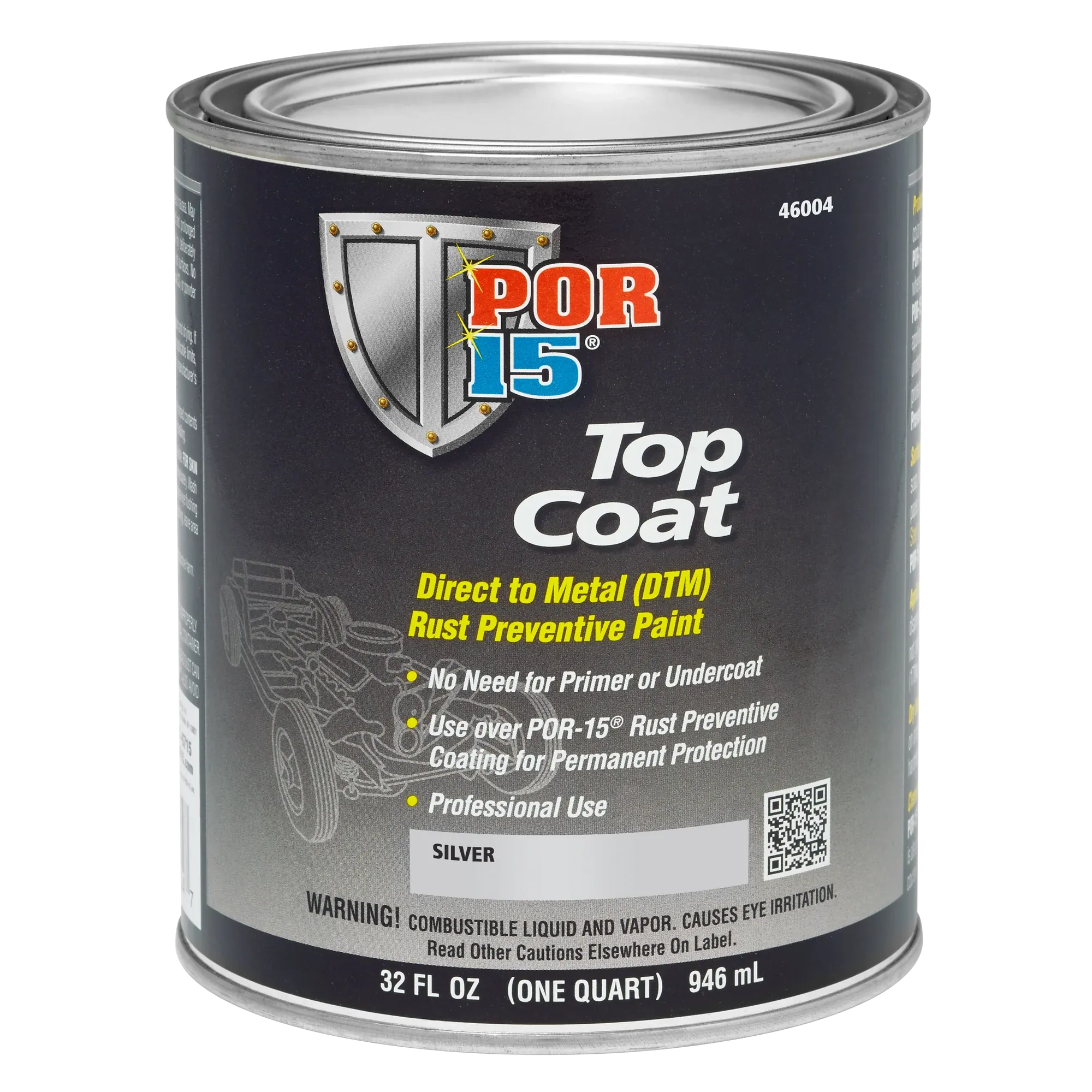 POR-15 Top Coat Direct to Metal (DTM) Paint (QUART)