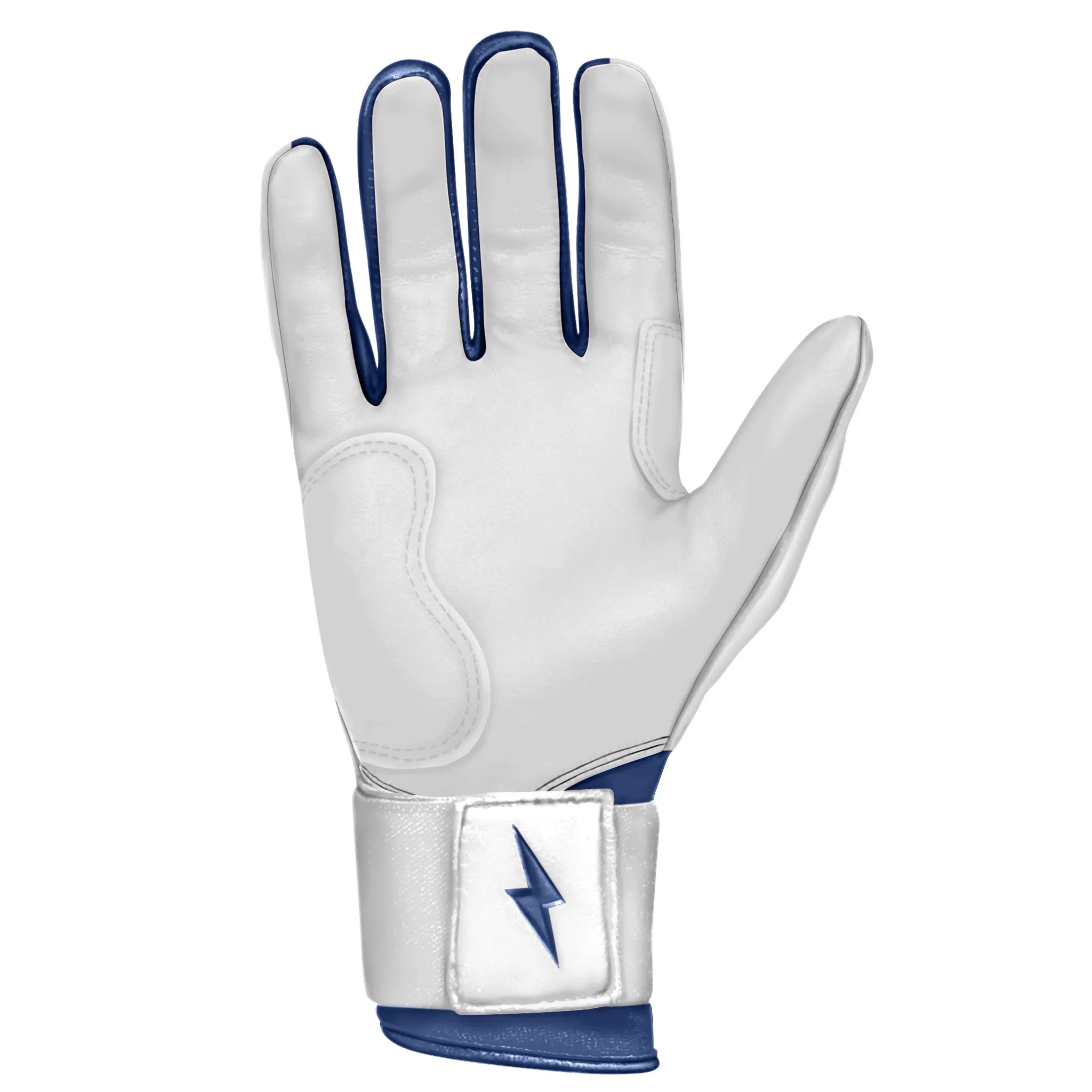 PREMIUM PRO CHROME Series Long Cuff Batting Gloves | NAVY