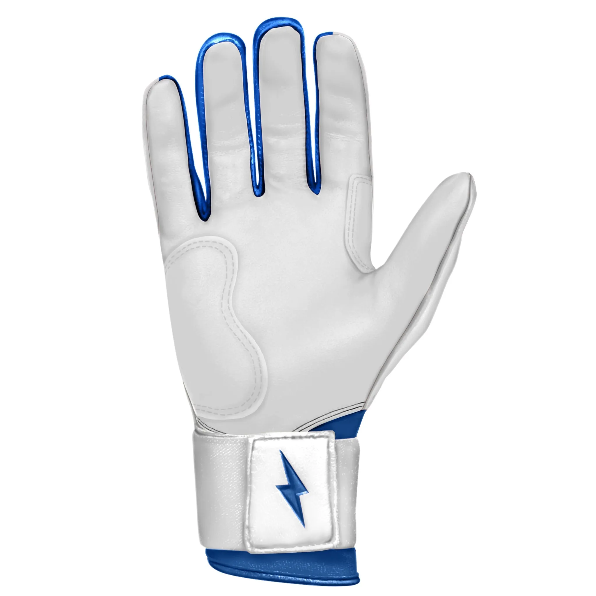 PREMIUM PRO CHROME Series Long Cuff Batting Gloves | ROYAL