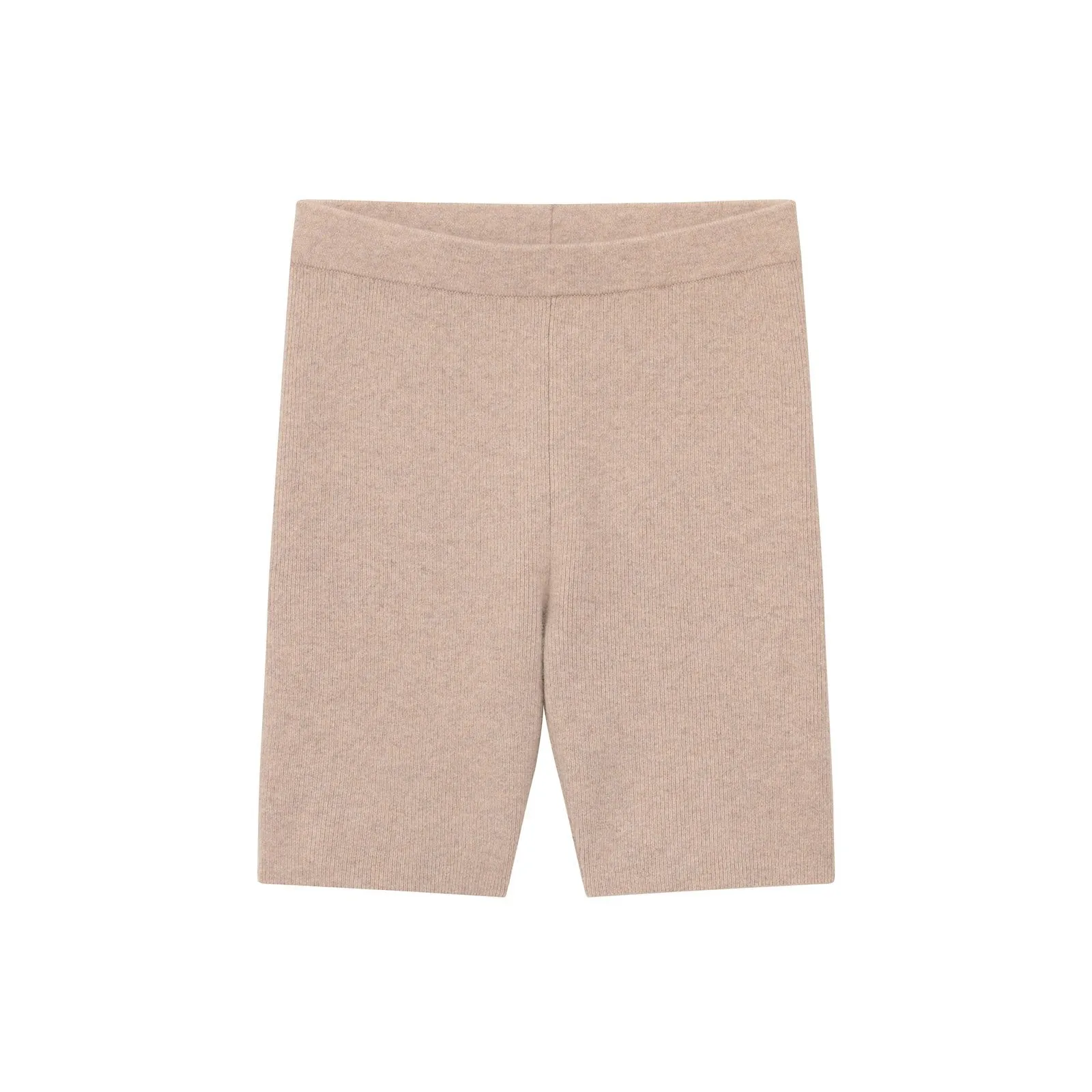 Recycled Cashmere Ribbed Biker Short