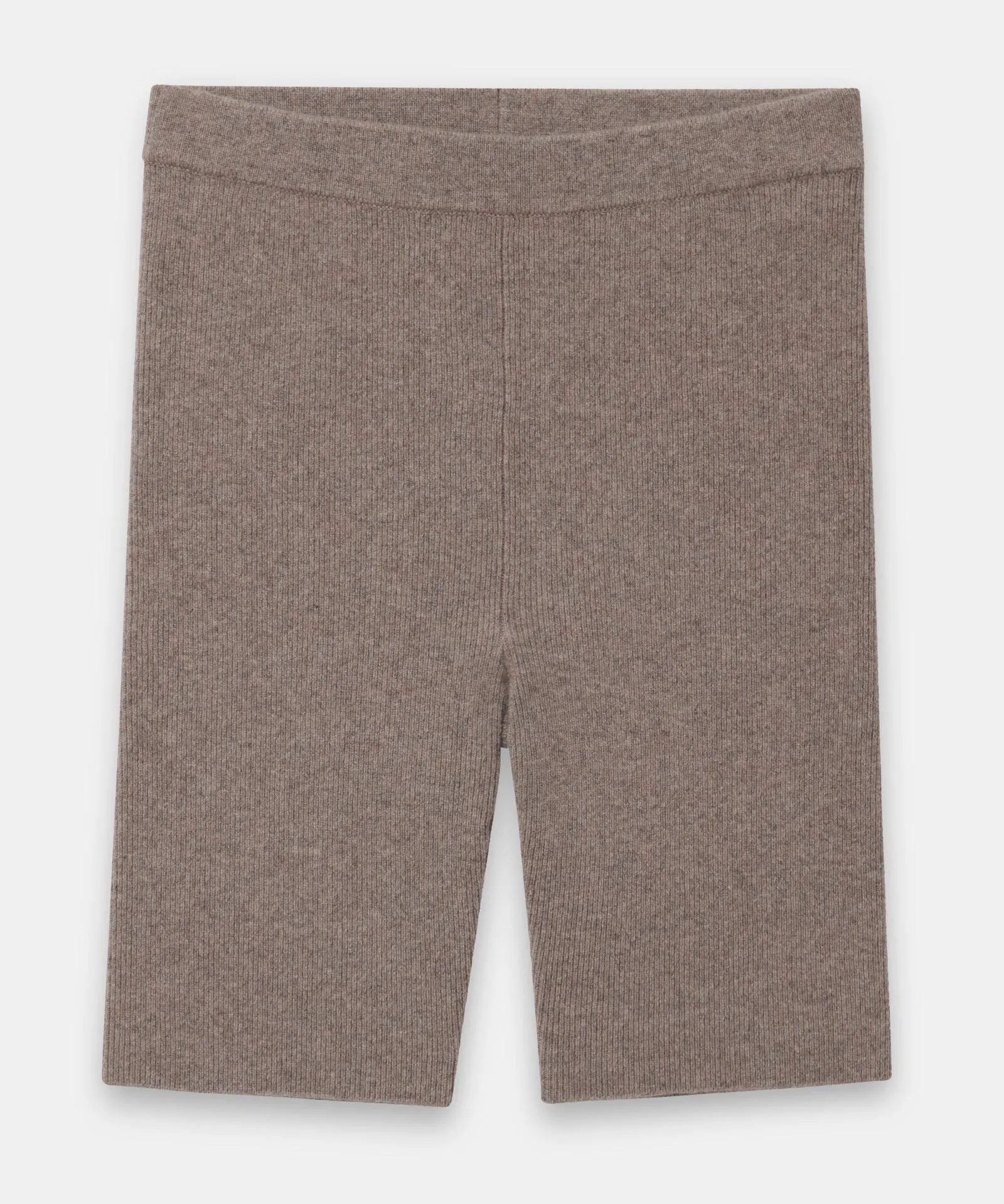 Recycled Cashmere Ribbed Biker Short