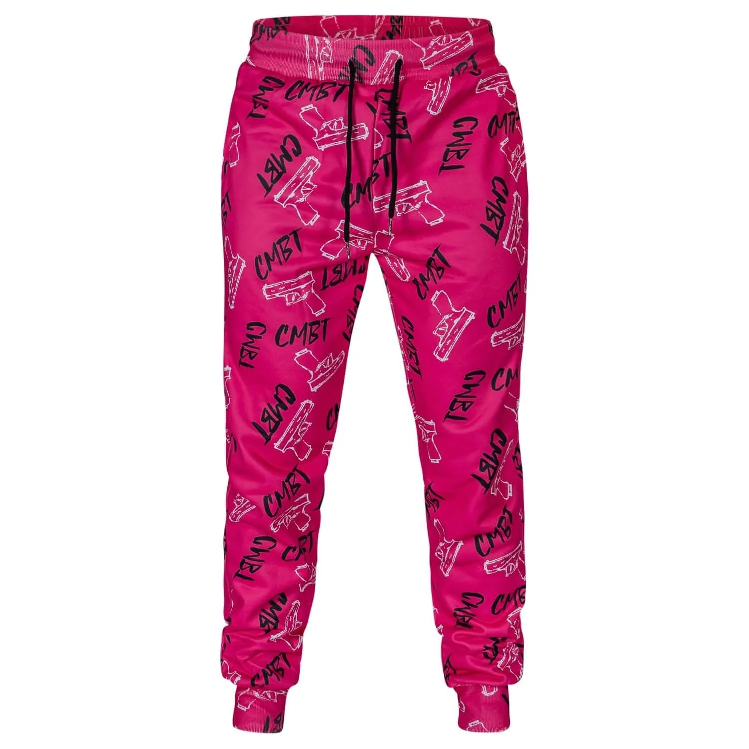 RELAXED FIT ATHLETIC MIDWEIGHT JOGGERS | PINK CMBT PISTOLS