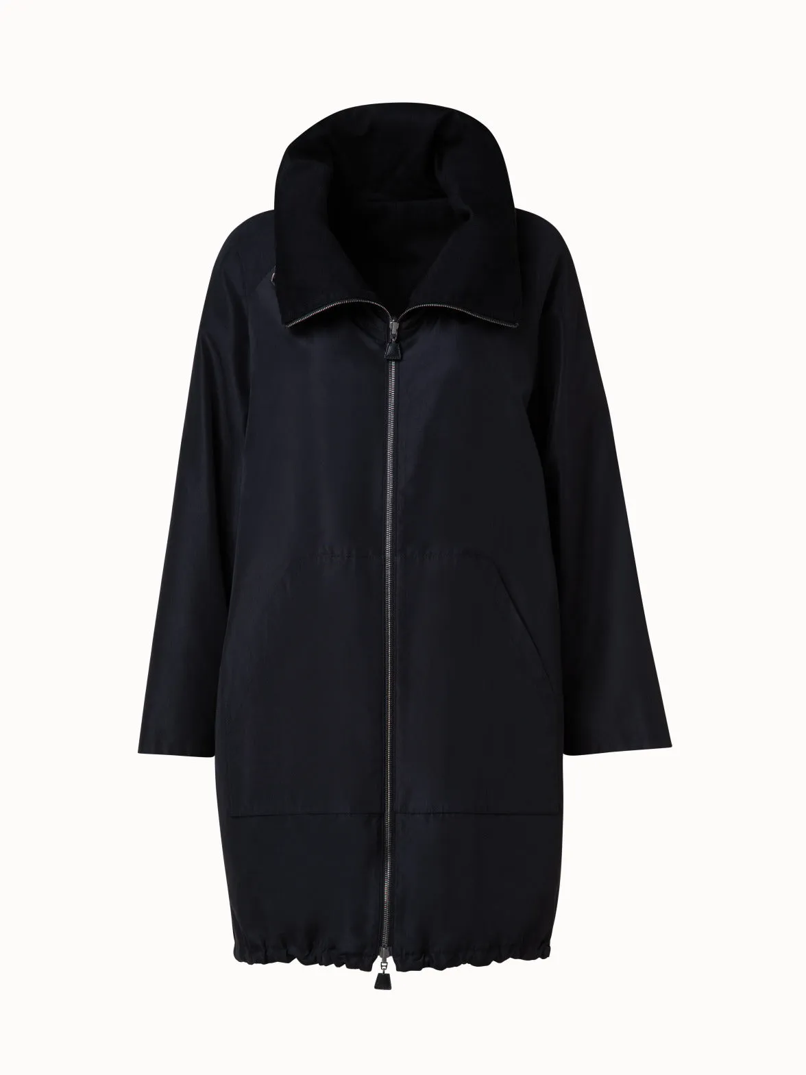 Reversible Cashmere and Silk Parka