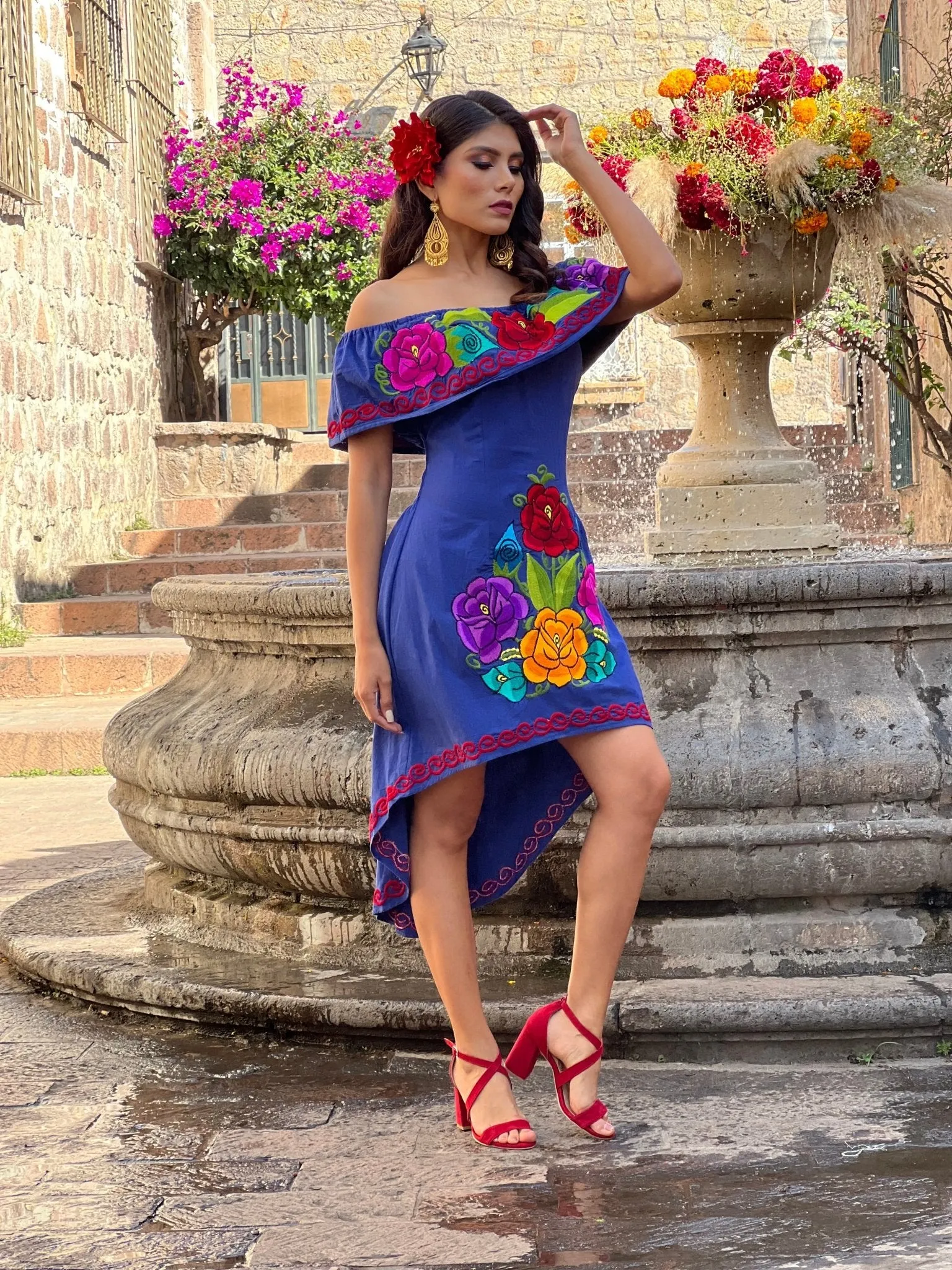 Rosaura Floral Mexican Dress