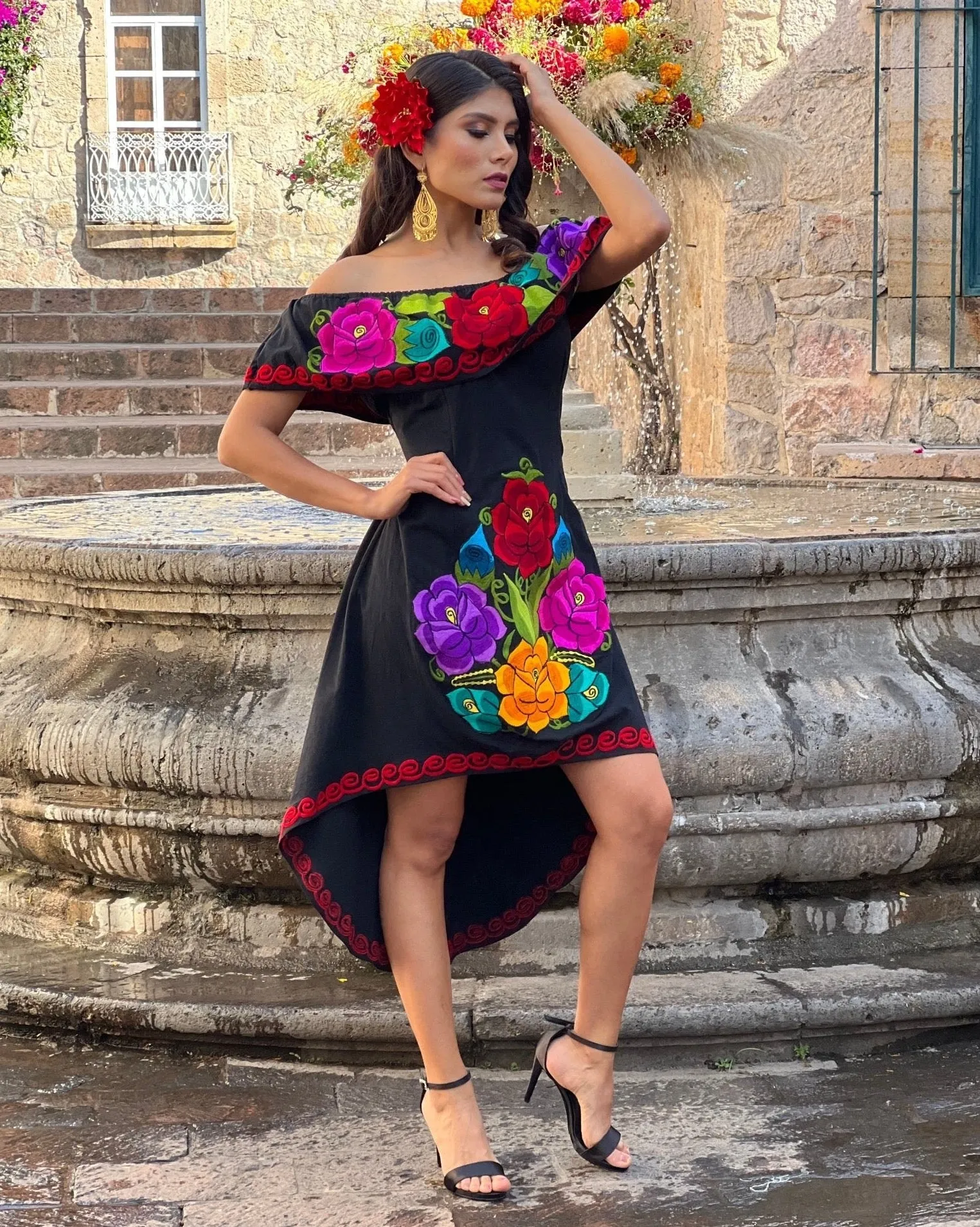 Rosaura Floral Mexican Dress