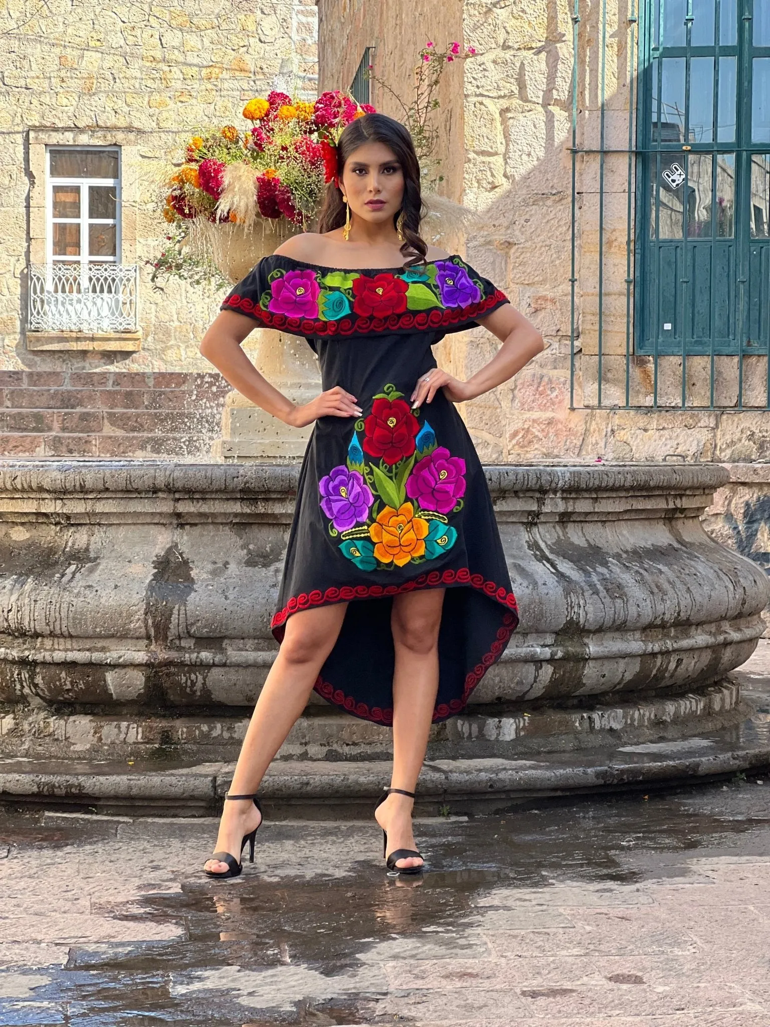 Rosaura Floral Mexican Dress