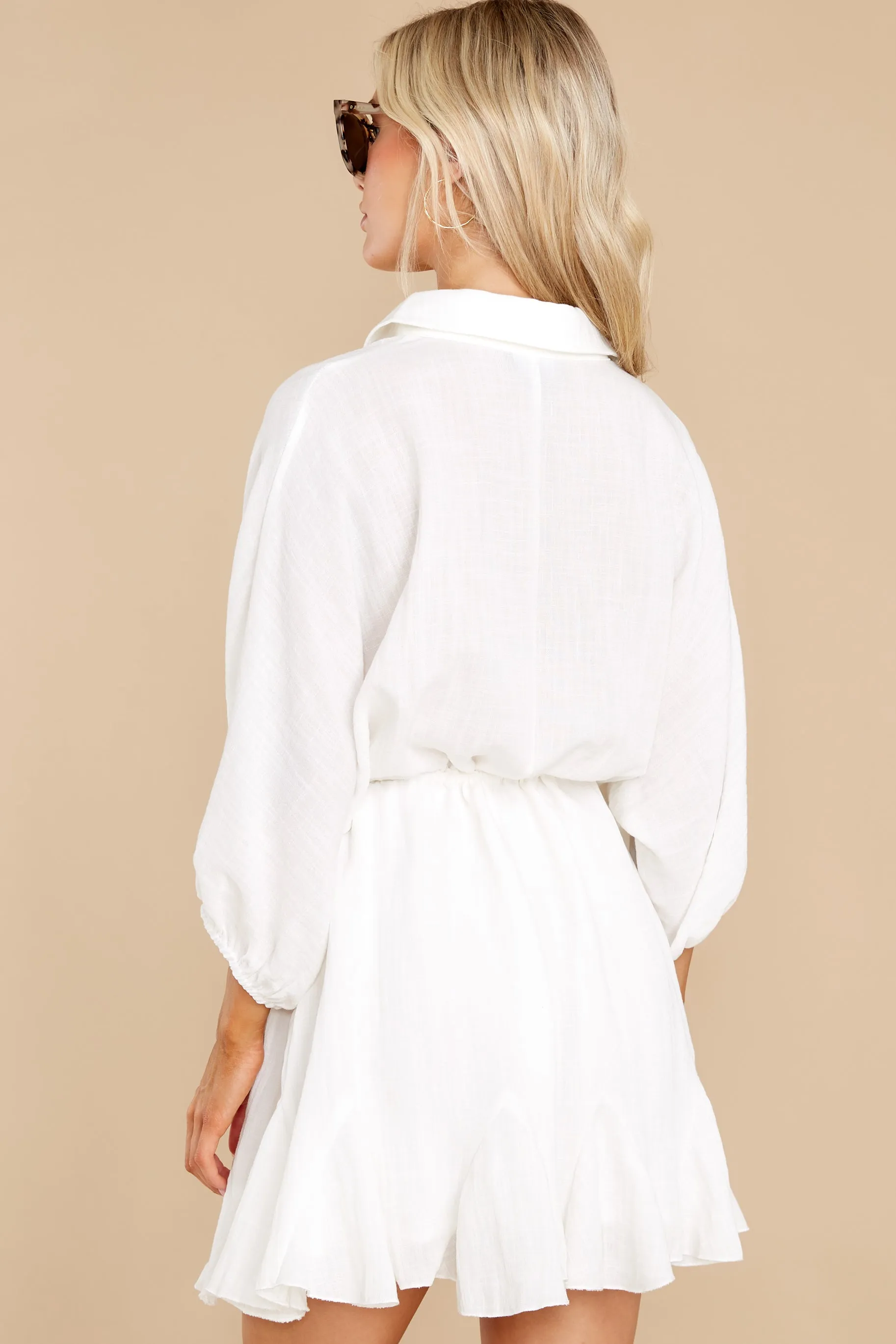 Seeking Adventure Off White Dress