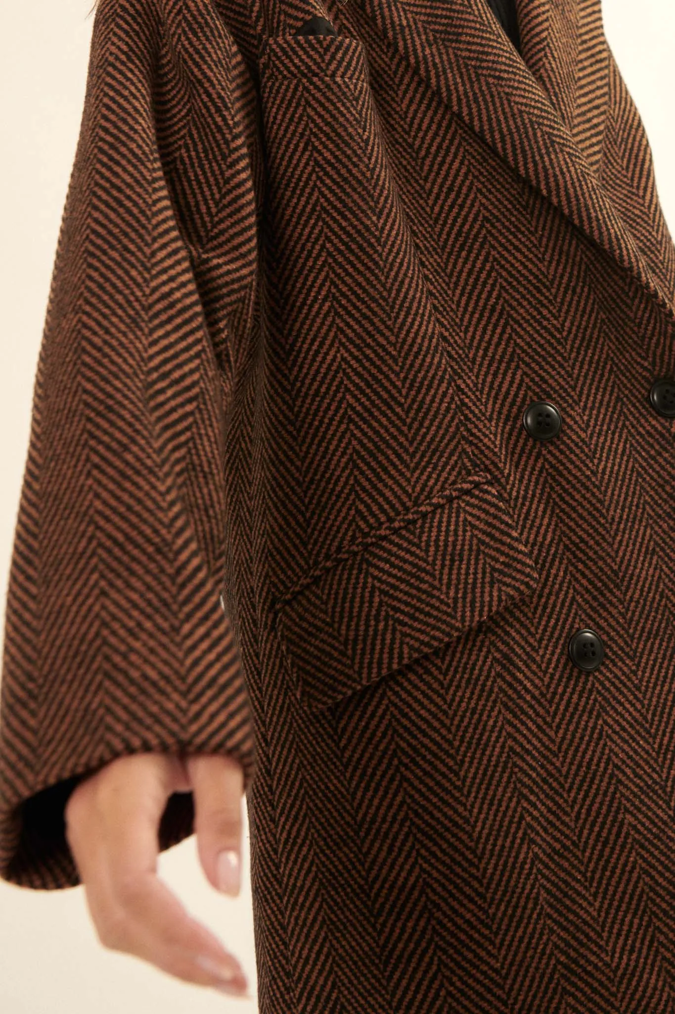 Ship Shape Double-Breasted Tweed Peacoat