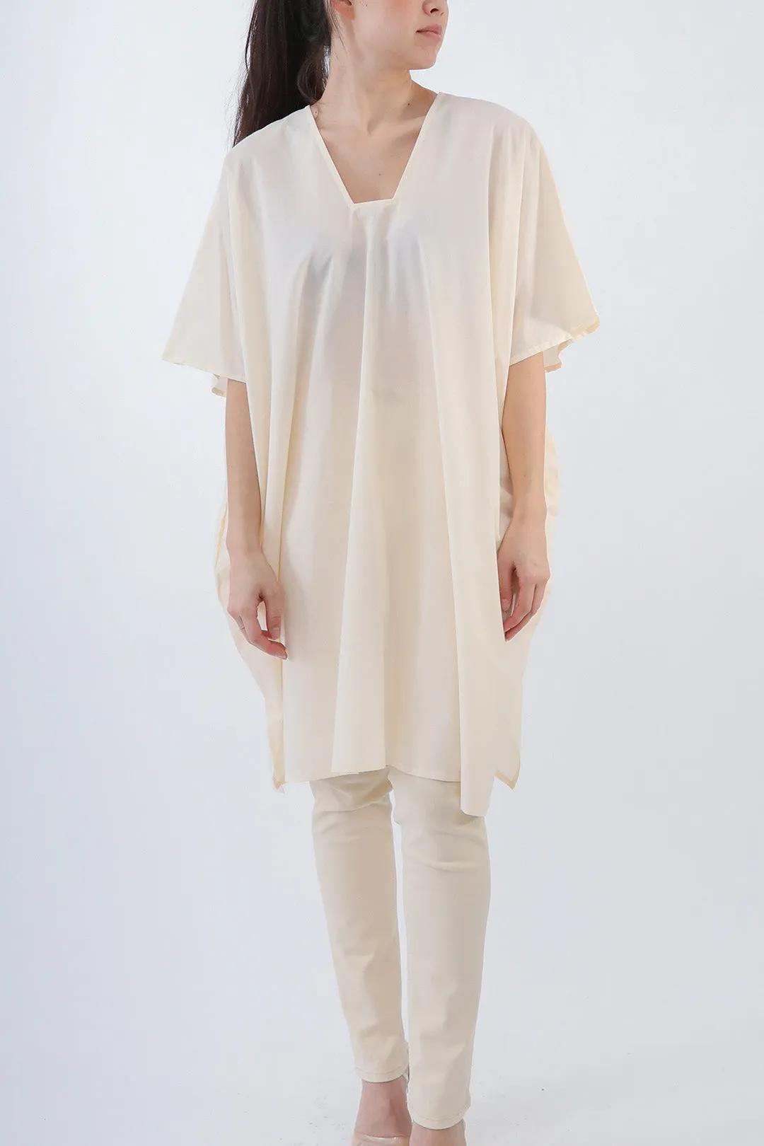 SIA KAFTAN IN ITALIAN COTTON VOILE