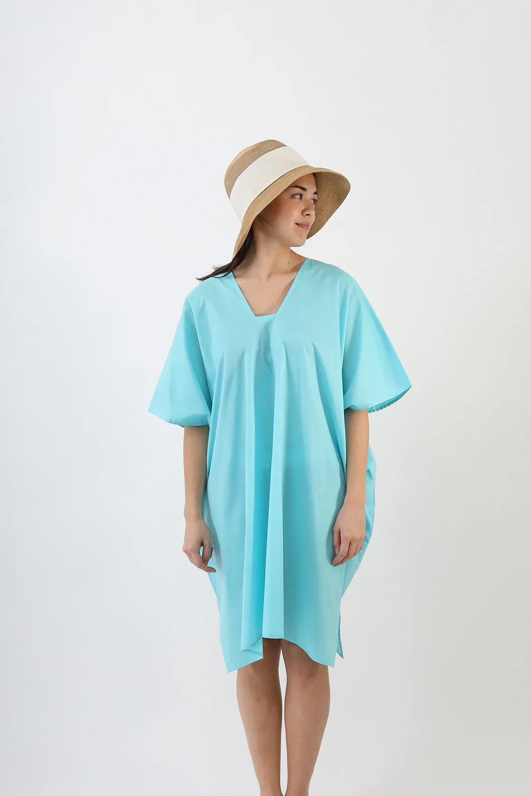 SIA KAFTAN IN ITALIAN COTTON VOILE