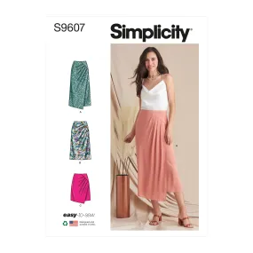 Simplicity Sewing Pattern S9607 MISSES' SKIRT