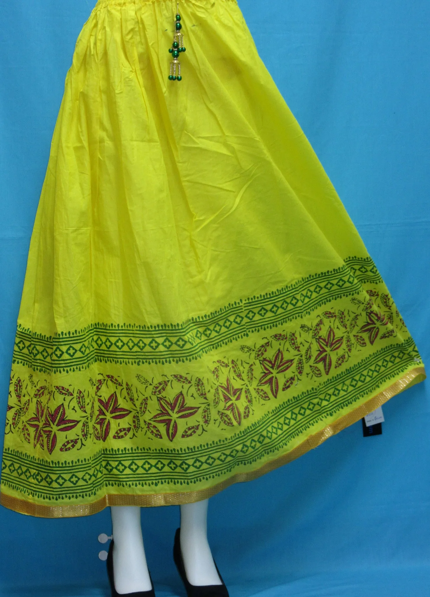 Skirt 7128 Cotton Printed Long Skirt Indian Chaniya