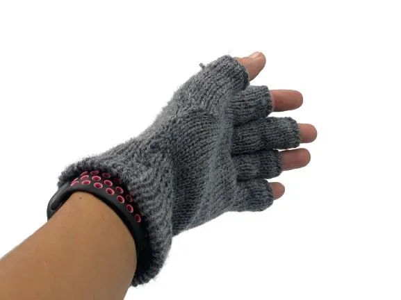 Solid Color Fingerless Alpaca Gloves