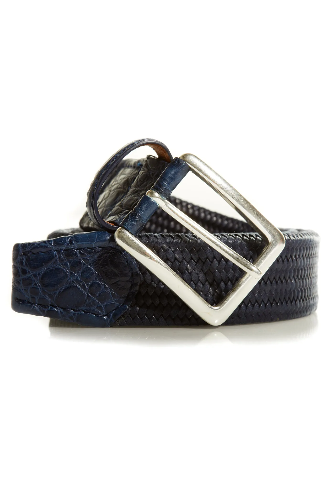 Stitch Braided Gator Belt