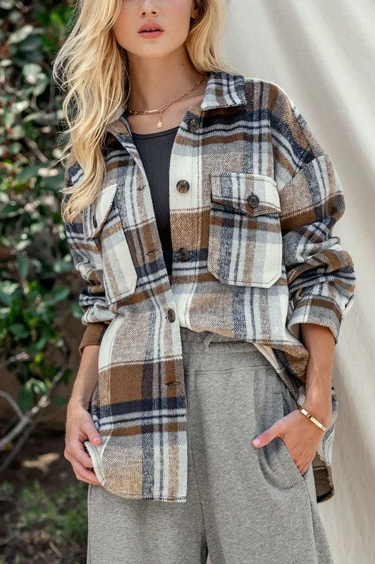 The Jules Plaid Shacket