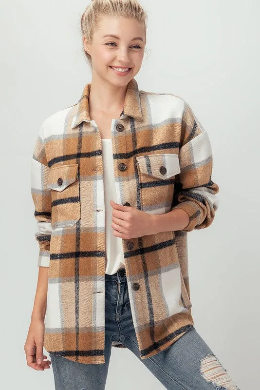 The Jules Plaid Shacket