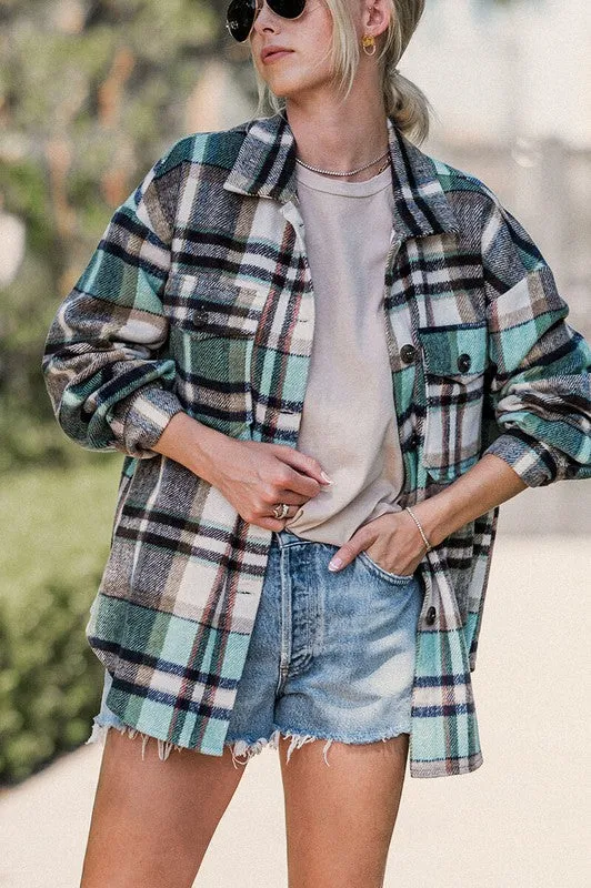 The Jules Plaid Shacket