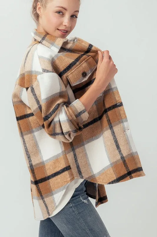 The Jules Plaid Shacket