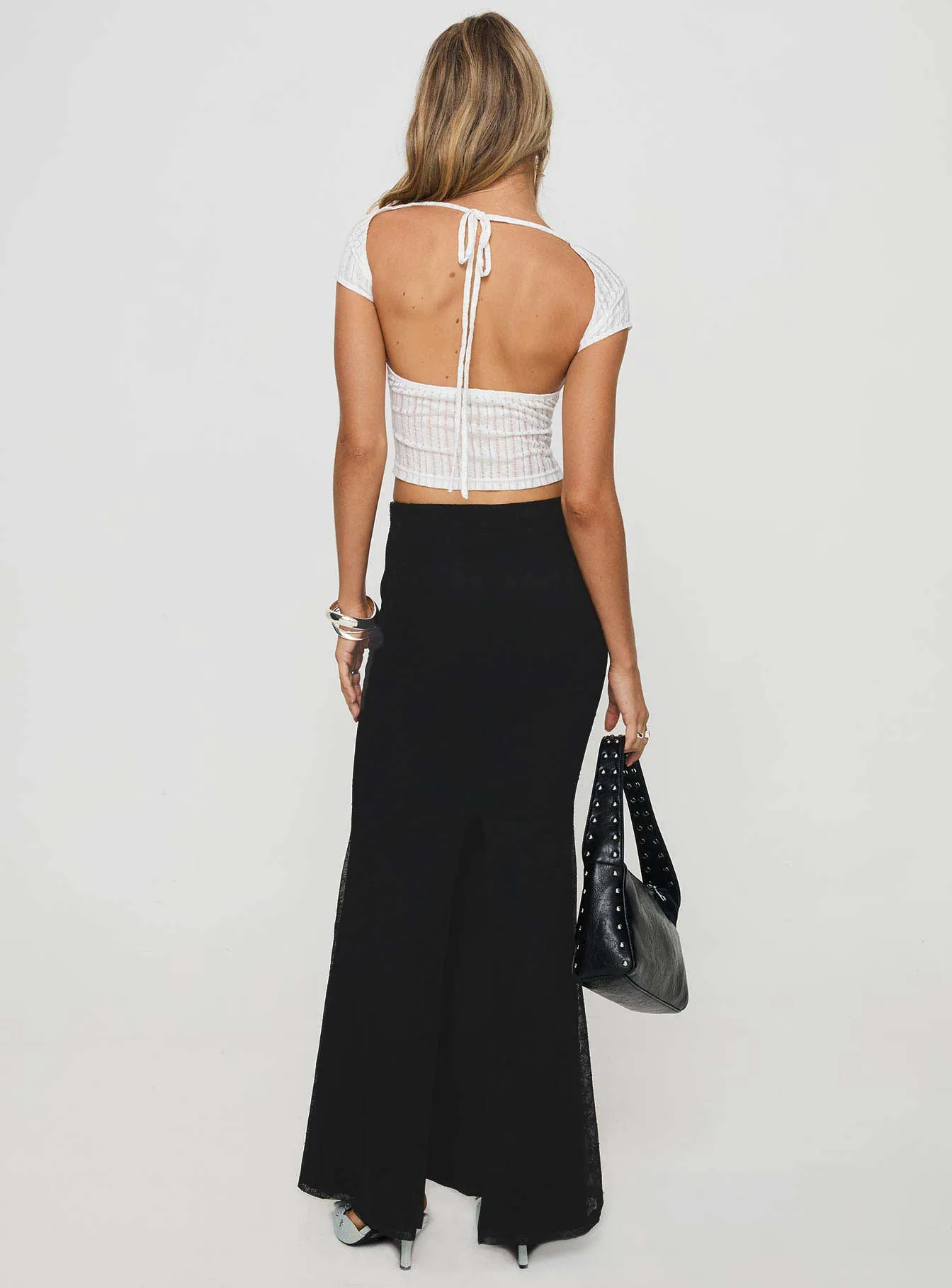 Topping Maxi Skirt Black Petite