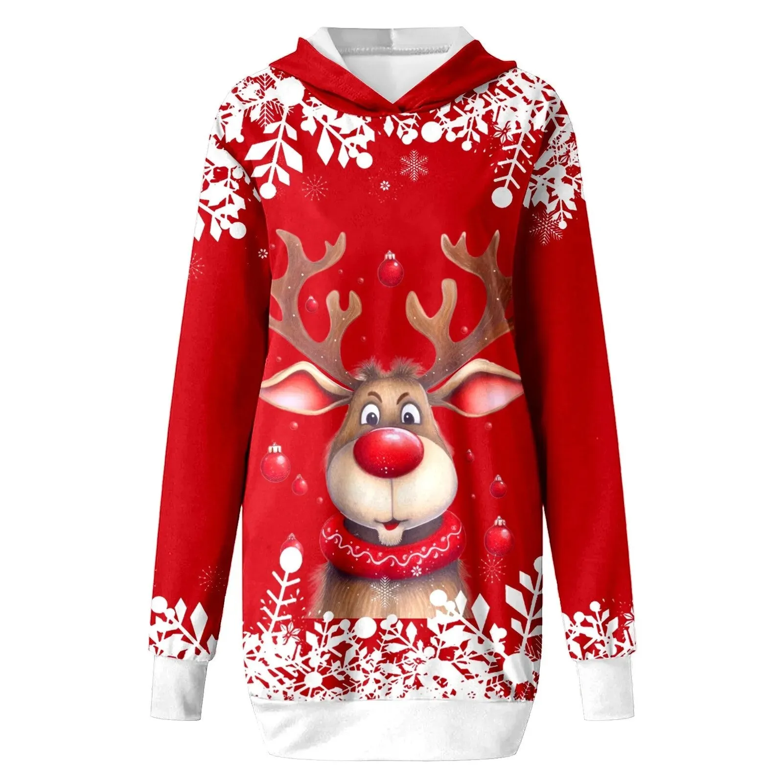 Trendy Ugly Christmas Sweater Reindeer Dress