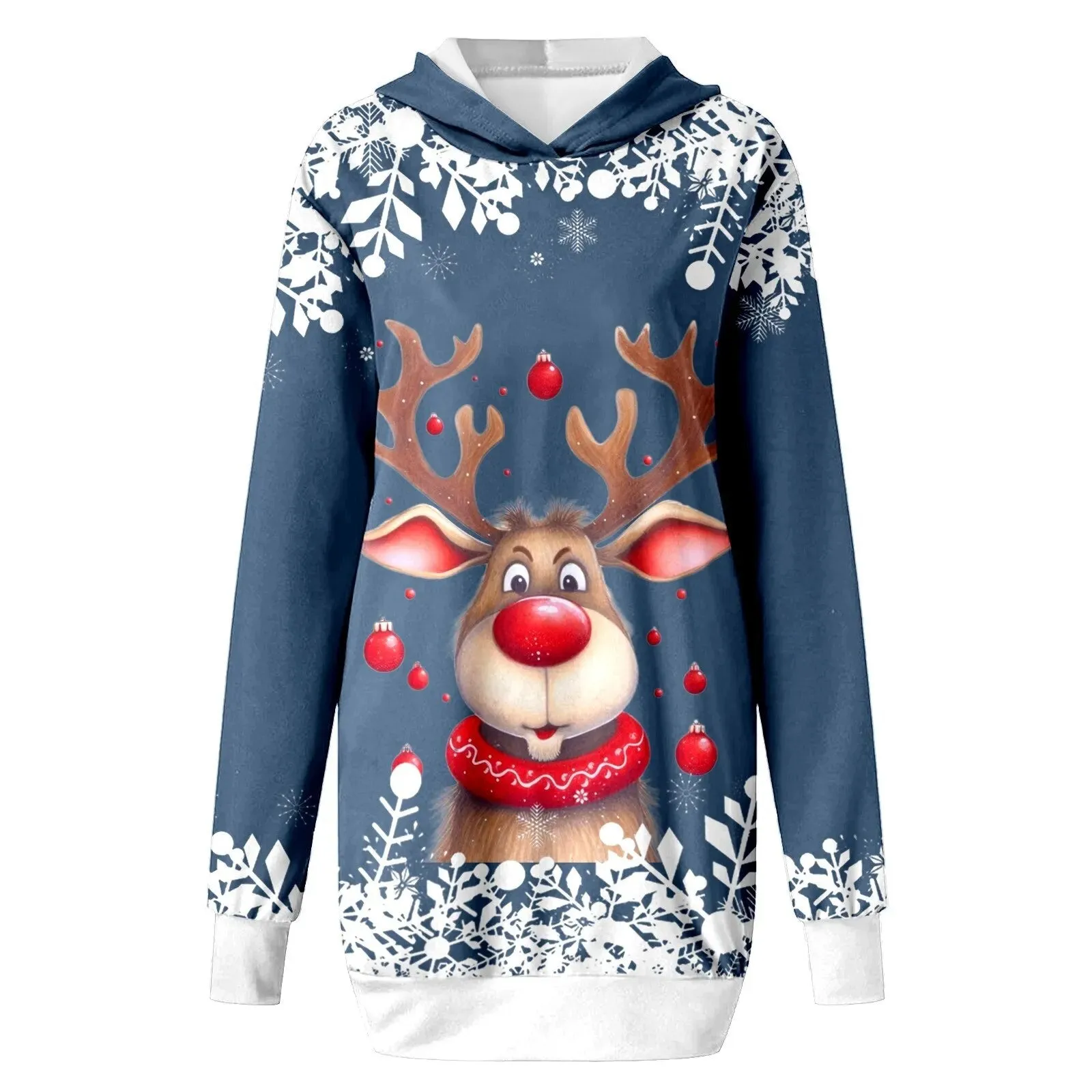 Trendy Ugly Christmas Sweater Reindeer Dress