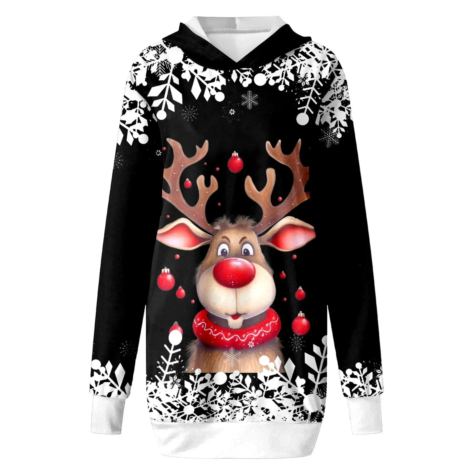 Trendy Ugly Christmas Sweater Reindeer Dress