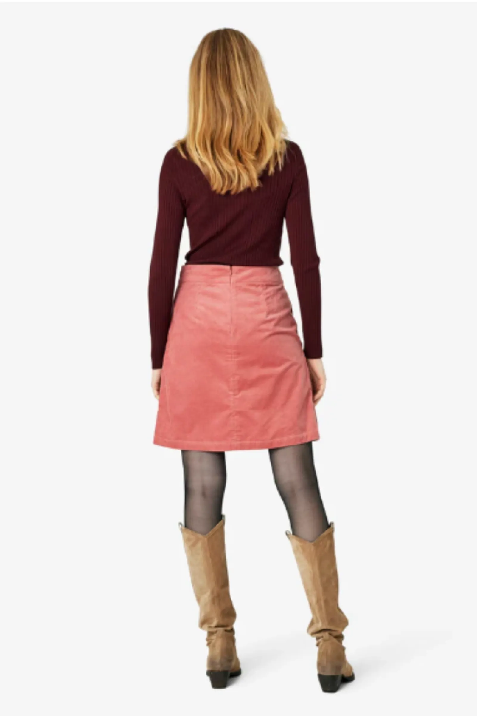 Trine Corduroy Skirt - Rose