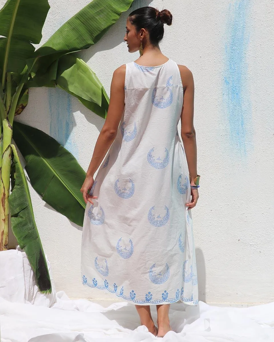 Vanessa Handprinted Cotton Dress - WITC