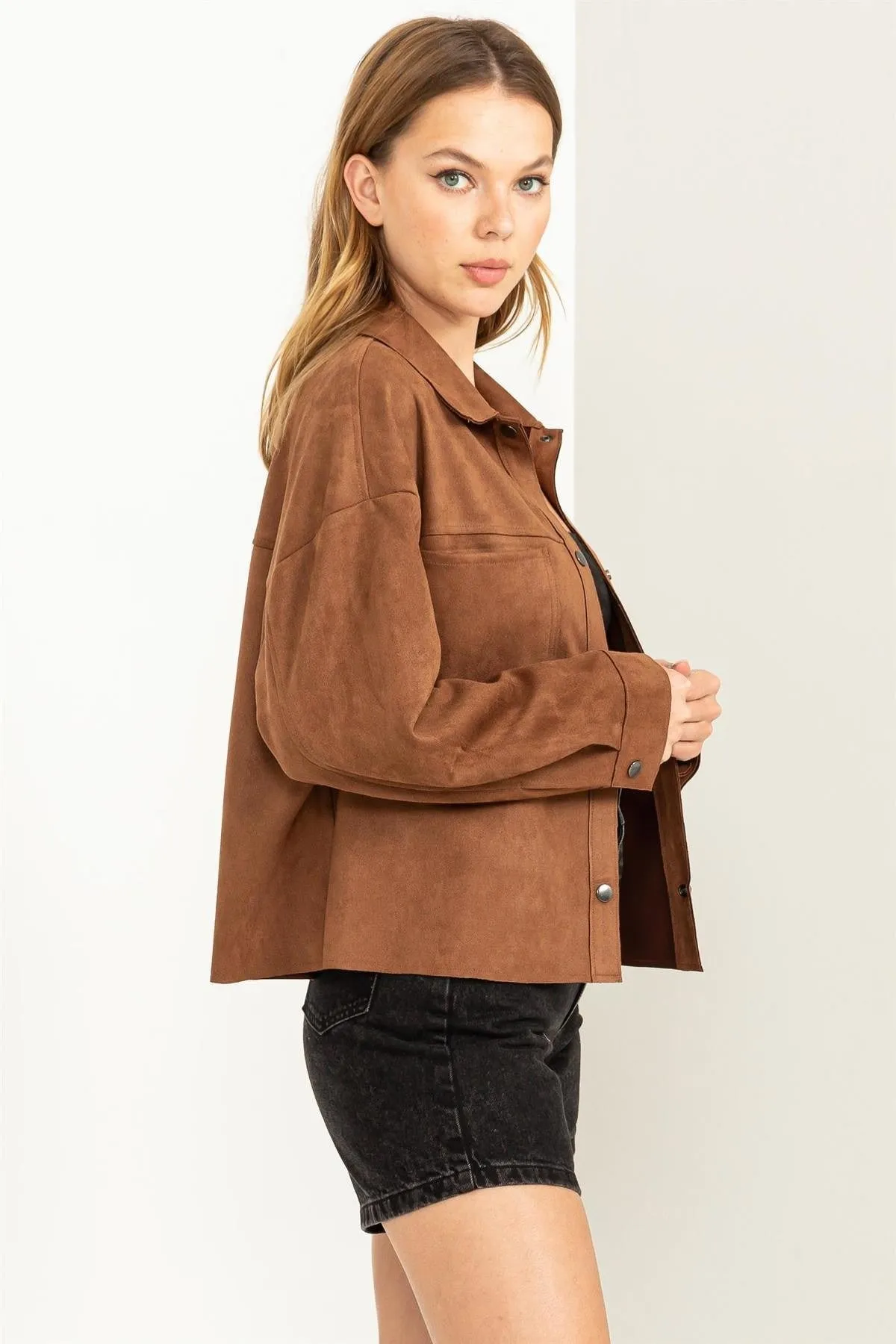 Vegan Suede Classic Lightweight Jacket