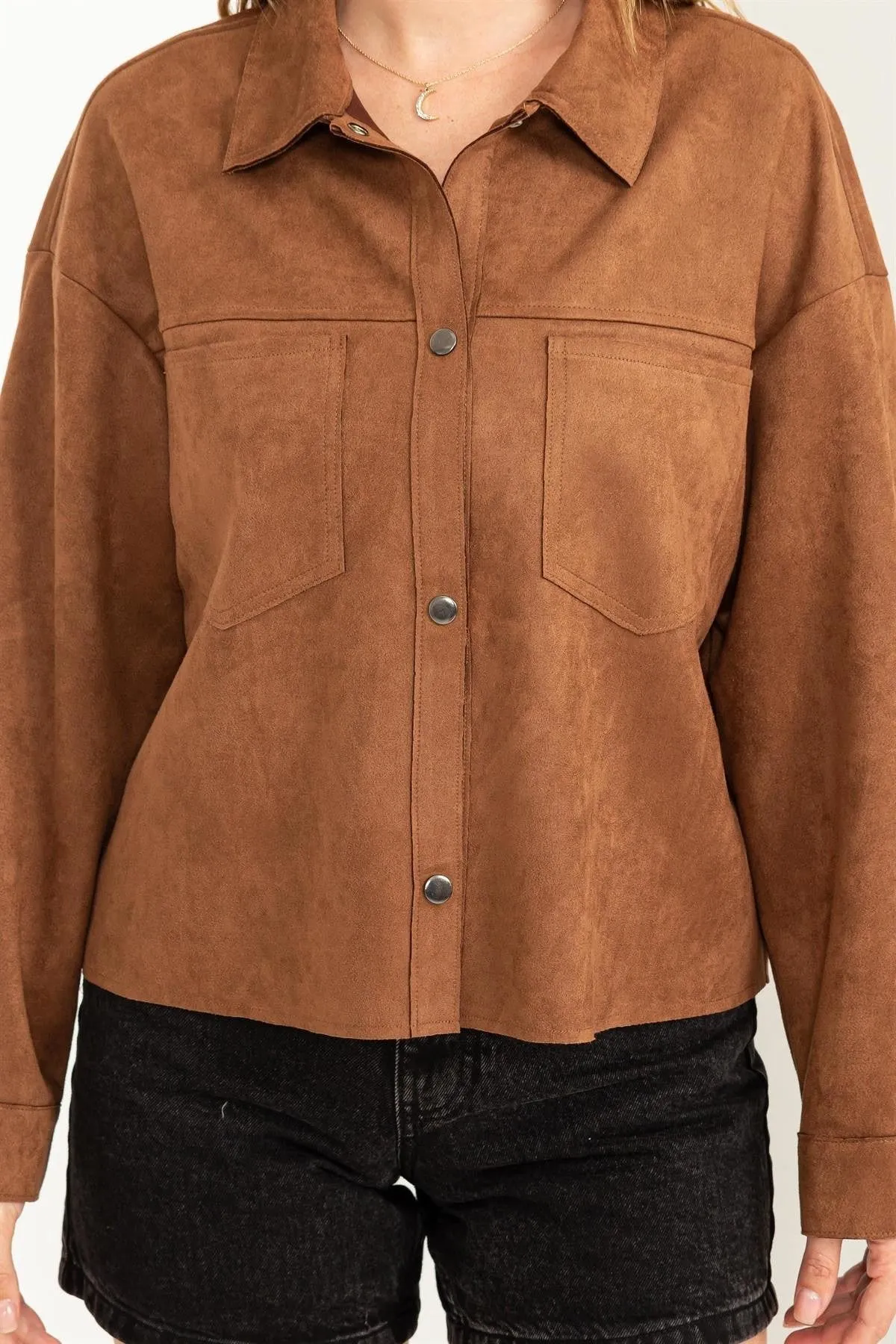 Vegan Suede Classic Lightweight Jacket