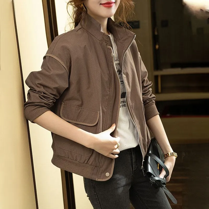 Versatile Cropped Workwear Style Shirt Jacket