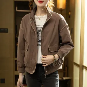 Versatile Cropped Workwear Style Shirt Jacket