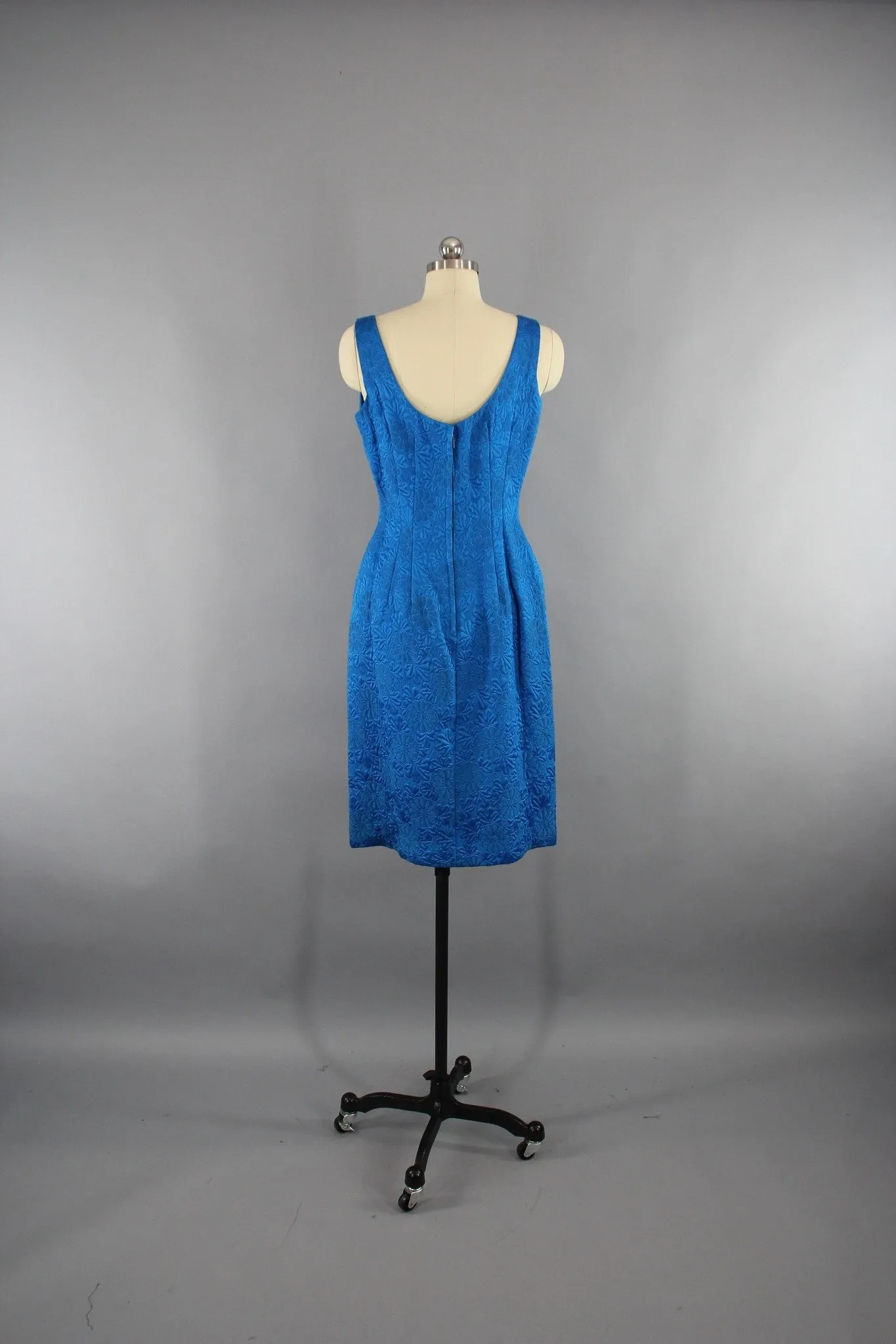 Vintage 1960s Electric Blue Dress and Jacket Set