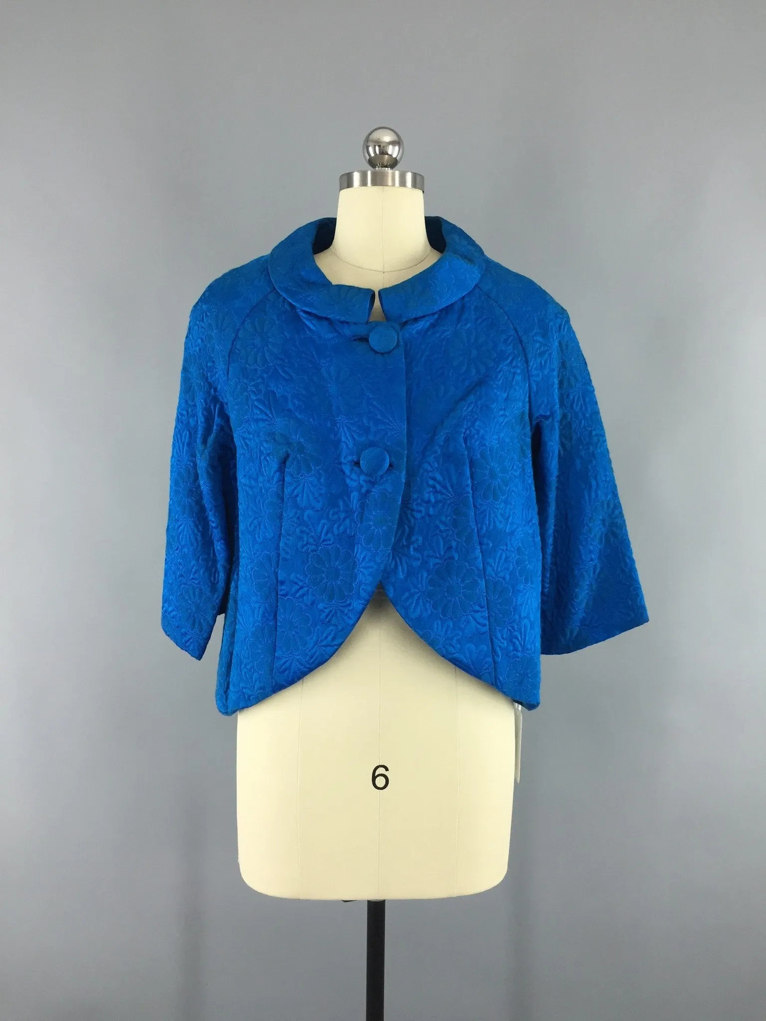 Vintage 1960s Electric Blue Dress and Jacket Set