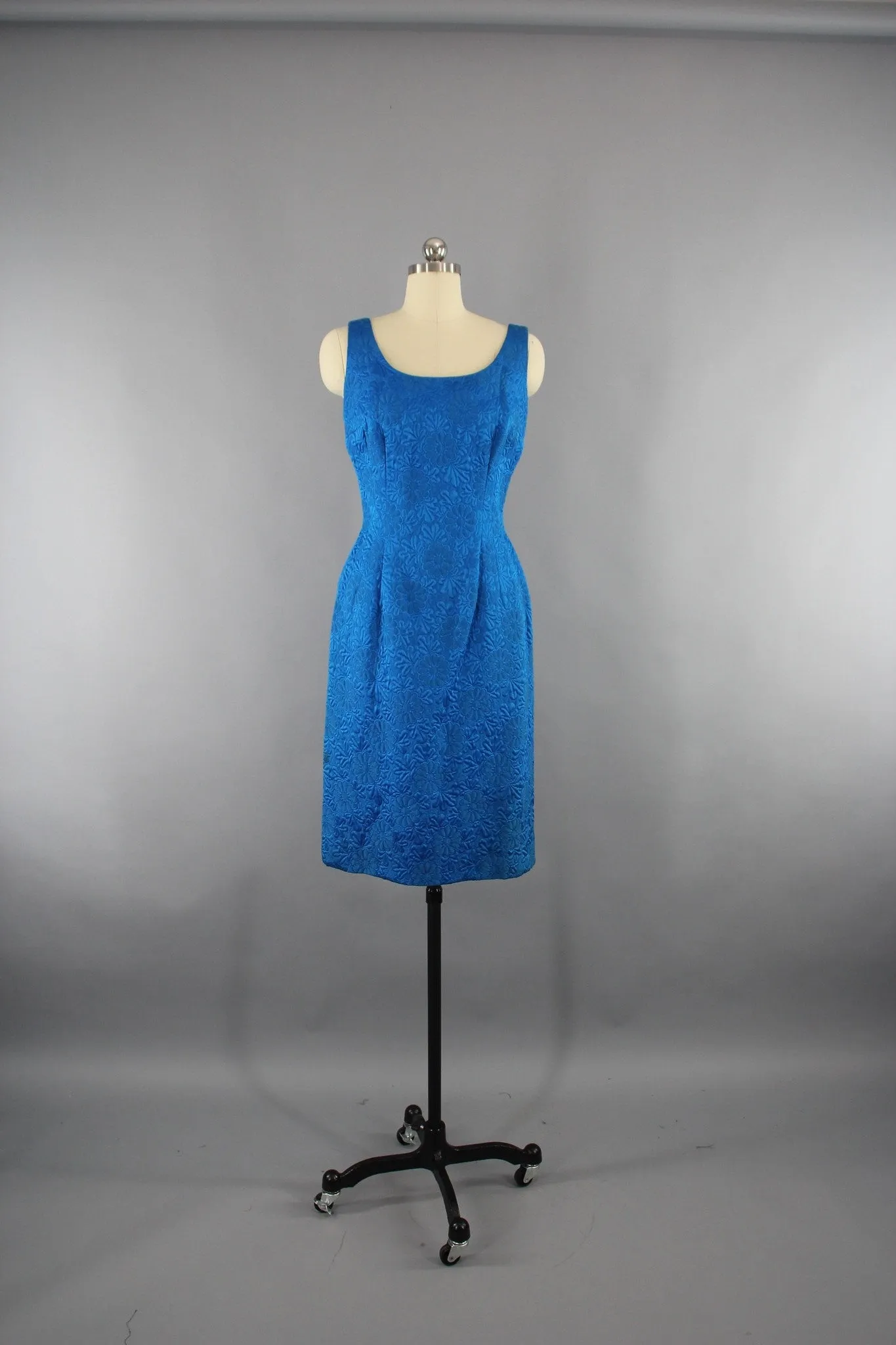 Vintage 1960s Electric Blue Dress and Jacket Set