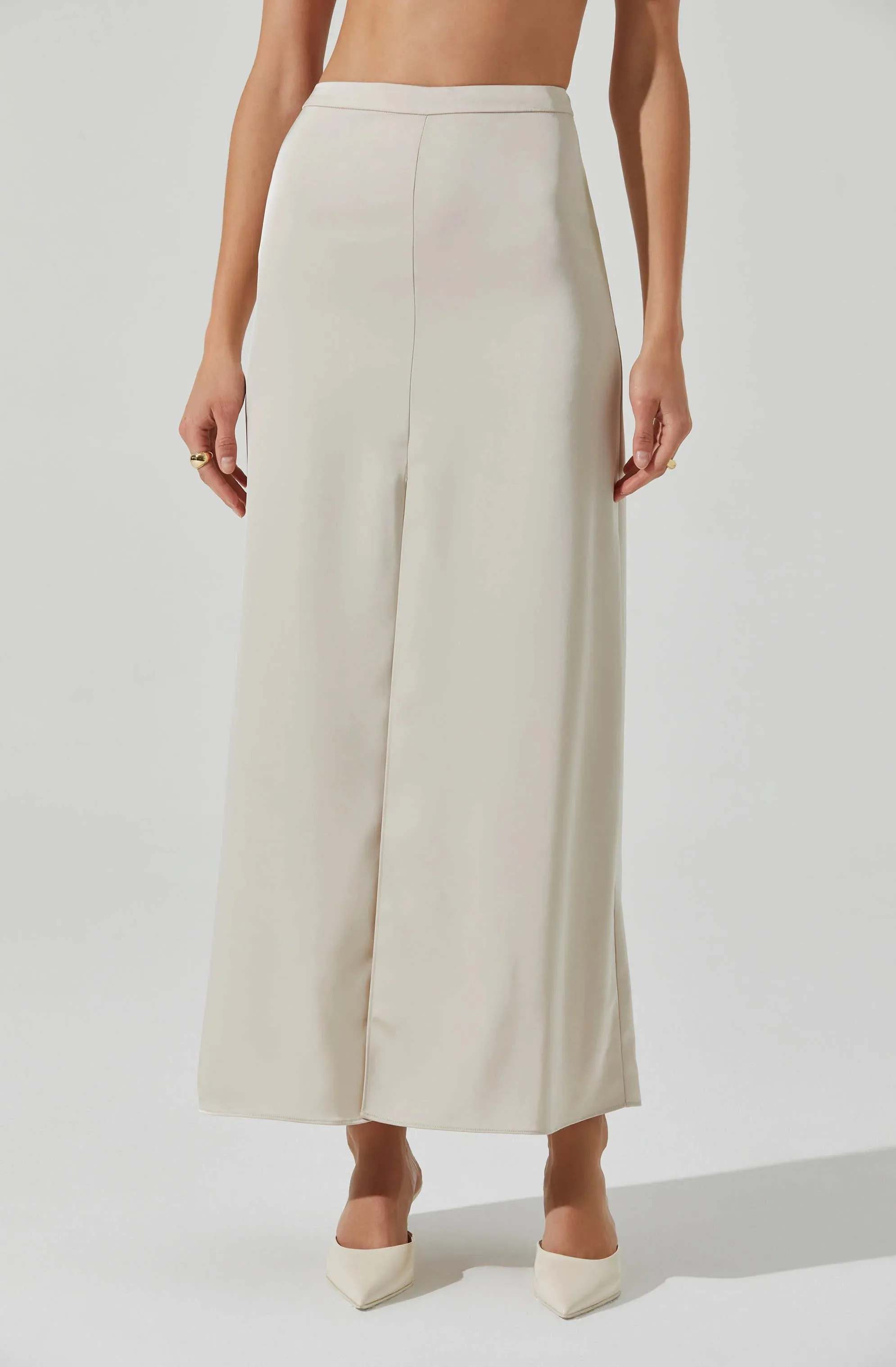 Vitella Satin Maxi Skirt