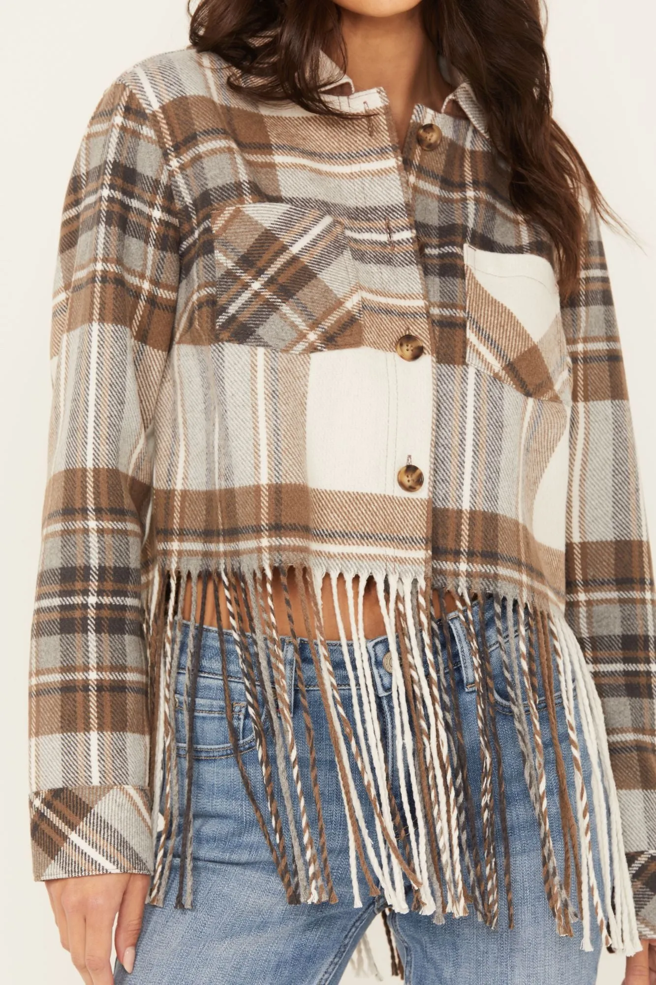 Walker Cropped Fringe Jacket