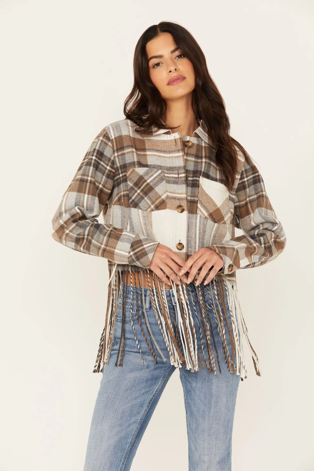 Walker Cropped Fringe Jacket