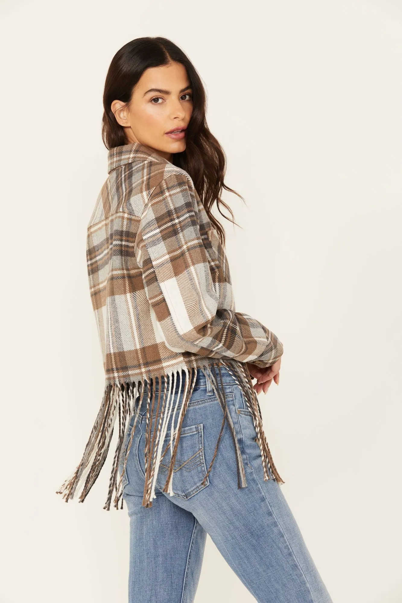 Walker Cropped Fringe Jacket